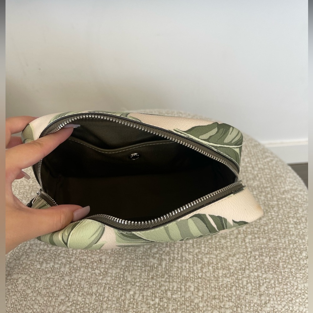 Coach Boxy Cosmetics Case With Banana Leaves - Picture 3 of 5